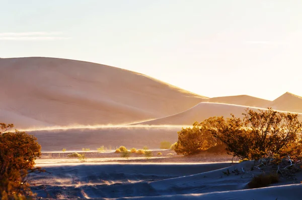 Dunas Arena California Hermosos Paisajes Naturales Viajan Fondo Amanecer — Foto de Stock