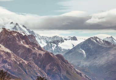 Güney Arjantin 'deki Patagonya manzaraları. Güzel doğal manzaralar..