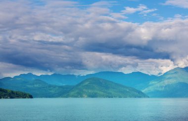 Vancouver Adası. Kanada mı? Yaz mevsiminin güneşli güzel günü.