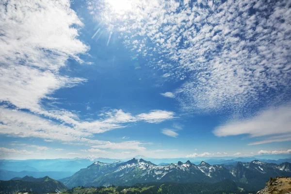 North Cascade Range Washington Abd Güzel Bir Dağ Zirvesi — Stok fotoğraf