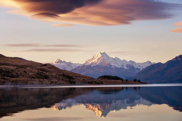 Vue Sur Majestueux Mont Cook Aoraki Nouvelle Zélande — Photo