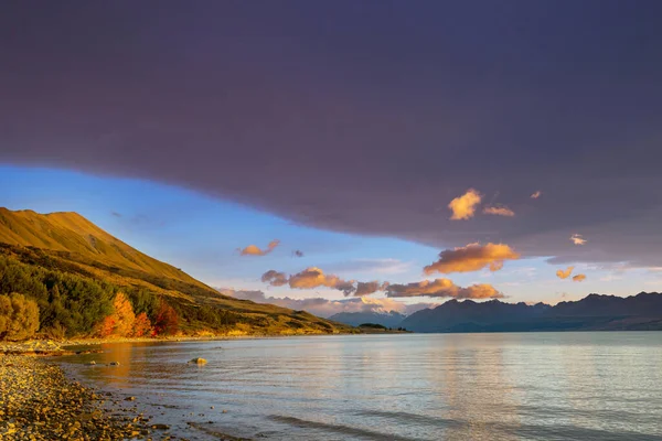 Uitzicht Majestueuze Aoraki Mount Cook Nieuw Zeeland — Stockfoto