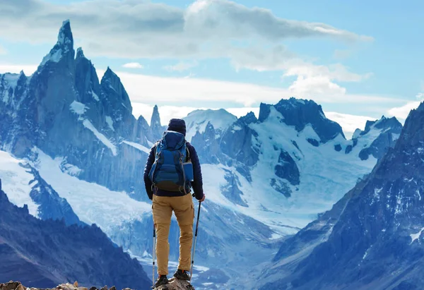 Patagonya Dağlarında Yürüyüş Arjantin — Stok fotoğraf