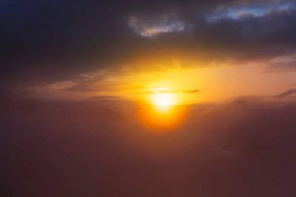 Prachtig Uitzicht Boven Wolken Bergen — Stockfoto