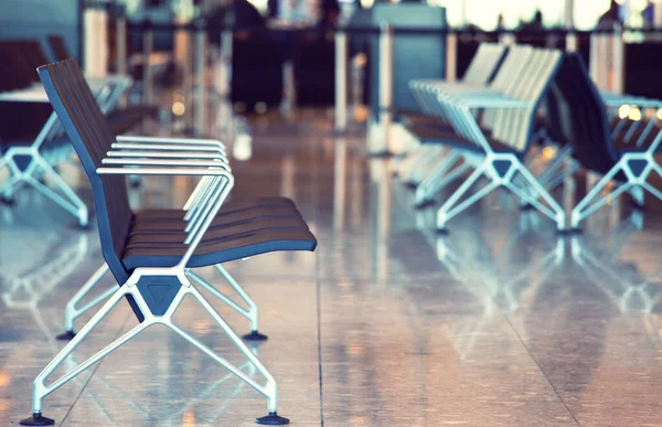 Coronavirus Outbreak Empty Airport Terminal — Stock Photo, Image