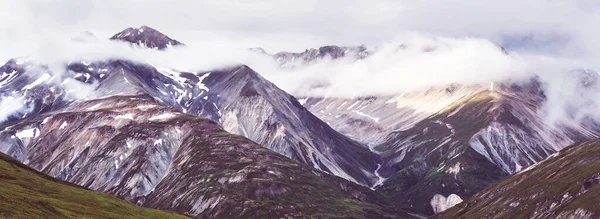 Malerisk Bjergudsigt Canadiske Rocky Mountains Sommersæsonen - Stock-foto