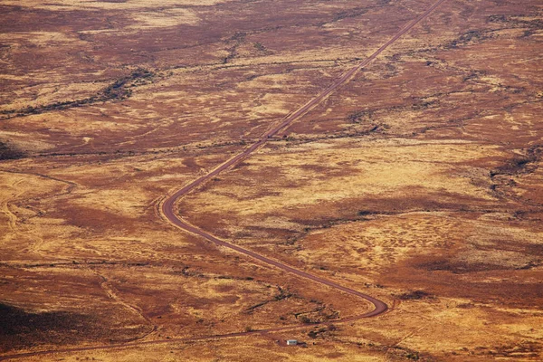 Droga Żwirowa Afrykańskim Krzaku Namibia — Zdjęcie stockowe