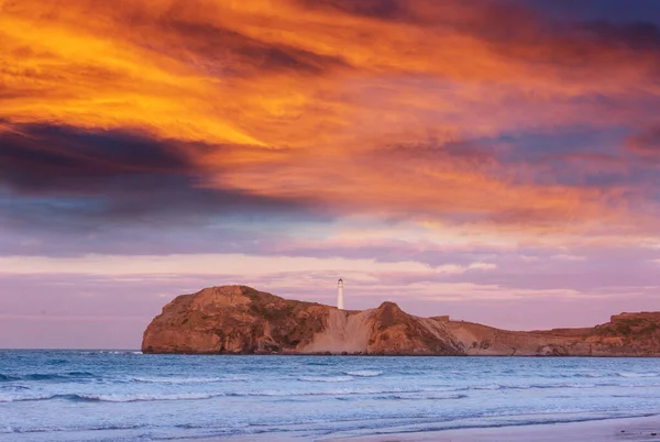 ニュージーランド太平洋岸の灯台 — ストック写真