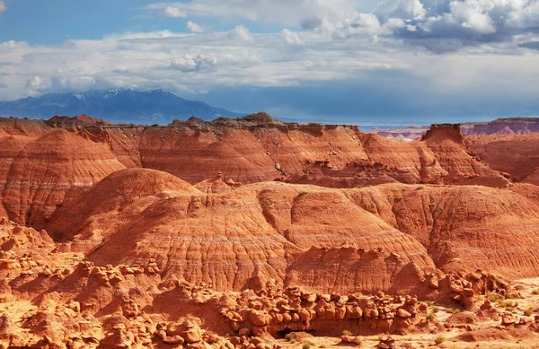 Niezwykłe Krajobrazy Przyrodnicze Goblin Valley Utah Usa — Zdjęcie stockowe