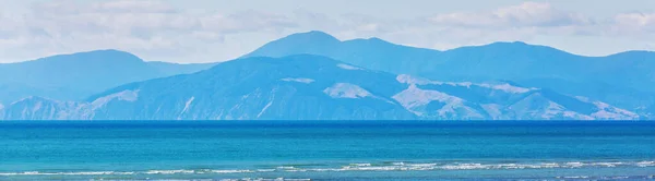 Lindas Paisagens Ocean Beach Nova Zelândia Inspirador Natural Fundo Viagem — Fotografia de Stock