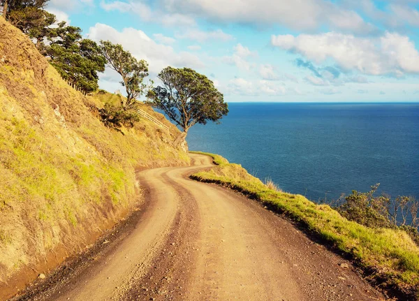 Nádherná Krajina Ocean Beach Nový Zéland Inspirující Přírodní Cestovní Pozadí — Stock fotografie