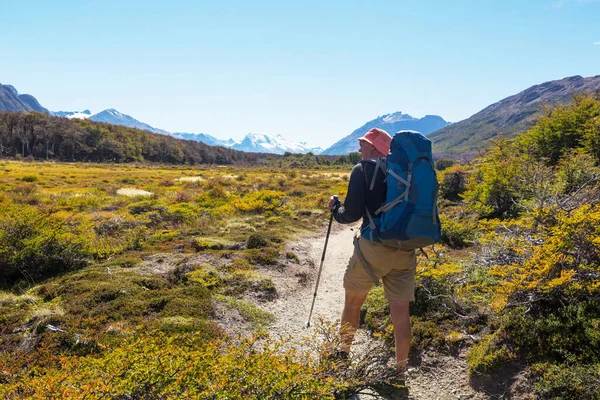 Caminata Las Montañas Patagónicas Argentina — Foto de Stock