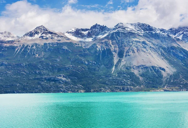 Patagonya Daki Güzel Dağ Manzaraları Güney Amerika Arjantin Dağlar Gölü — Stok fotoğraf