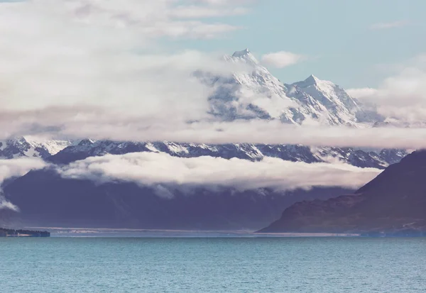 View Majestic Aoraki Mount Cook New Zealand — Stock Photo, Image