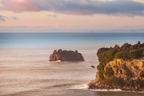 Piękne Krajobrazy Ocean Beach Nowa Zelandia Inspirujące Środowisko Naturalne Podróże — Zdjęcie stockowe