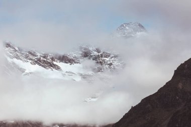 Cook Dağı Ulusal Parkı, Güney Adası, Yeni Zelanda 'da güzel doğal manzaralar.