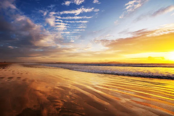 Paesaggi Bellissimi Questo Spiaggia Oceano Nuova Zelanda Ispirare Sfondo Naturale — Foto Stock