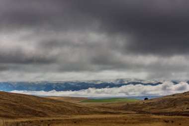 Cook Dağı Ulusal Parkı, Güney Adası, Yeni Zelanda 'da güzel doğal manzaralar.