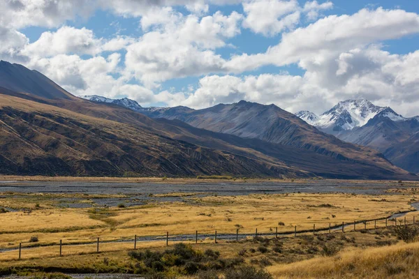 Gyönyörű Természeti Tájak Mount Cook Nemzeti Parkban South Island Zéland — Stock Fotó