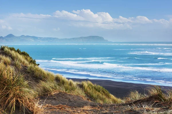 Hermosos Paisajes Playa Del Océano Nueva Zelanda Inspirando Fondo Natural —  Fotos de Stock