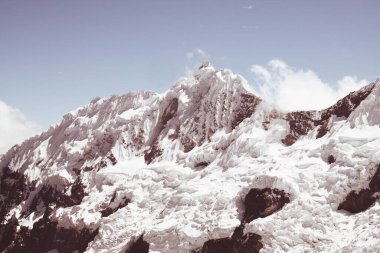 Cordillera Blanca, Peru, Güney Amerika 'daki güzel dağ manzaraları