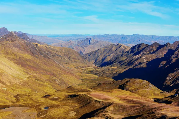 Krajobraz Wysokiej Góry Andach Niedaleko Huaraz Peru — Zdjęcie stockowe