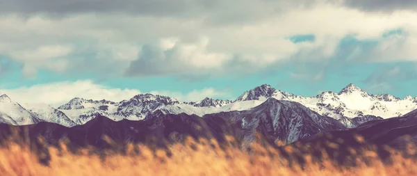 Piękne Naturalne Krajobrazy Parku Narodowym Mount Cook Wyspa Południowa Nowa — Zdjęcie stockowe