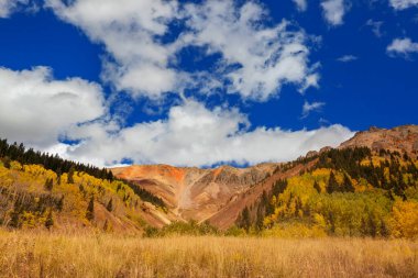 Colorado, ABD 'de renkli bir sonbahar. Sonbahar sezonu.