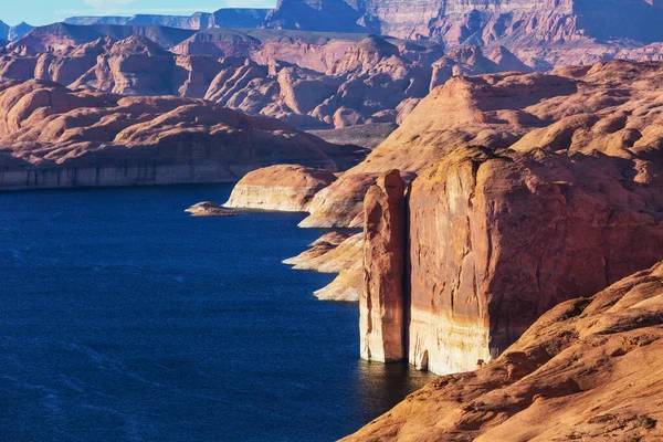 Ungewöhnliche Landschaften Powell Lake Usa Hintergrund Der Reise — Stockfoto