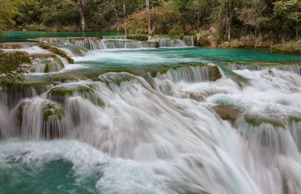 Schöner Wasserfall Dschungel Mexiko — Stockfoto
