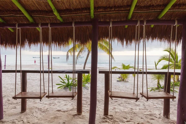 Praia Areia Costa Oceânica Fundo Viagem — Fotografia de Stock