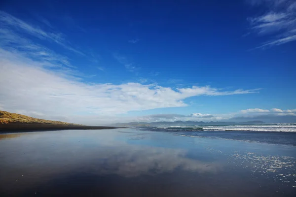 Beautiful Landscapes Ocean Beach New Zealand Inspiring Natural Travel Background — Stock Photo, Image