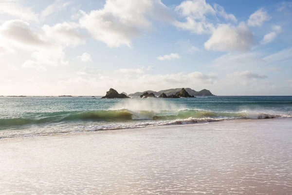 Beautiful Landscapes Ocean Beach New Zealand Inspiring Natural Travel Background — Stock Photo, Image