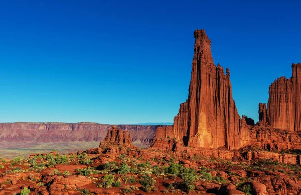 Fisher Towers Dans Utah Paysages Naturels Insolites — Photo