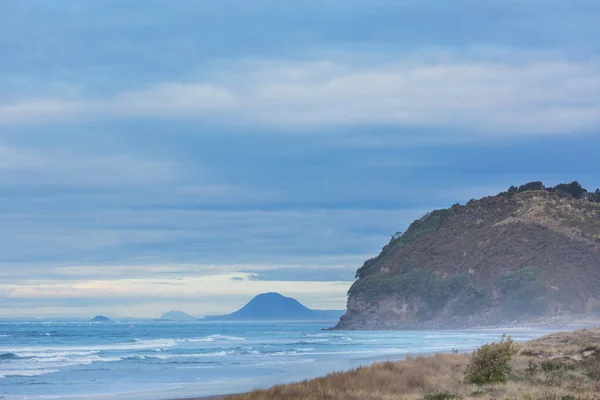 Nádherná Krajina Ocean Beach Nový Zéland Inspirující Přírodní Cestovní Pozadí — Stock fotografie