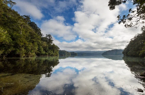 Increíbles Paisajes Naturales Nueva Zelanda Lago Las Montañas — Foto de Stock