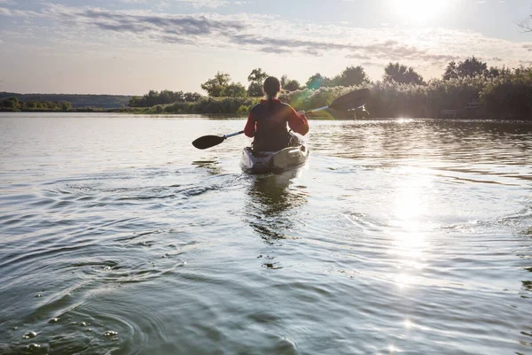 Kayaking River Summer Season — Stock Photo, Image