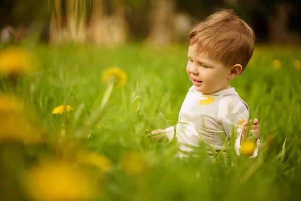 Concetto Valori Familiari Ritratto Adorabile Innocente Divertente Bambino Dagli Occhi — Foto Stock