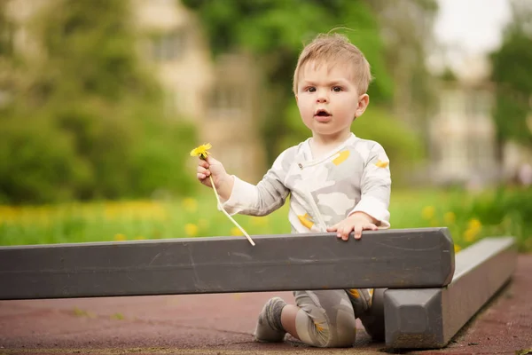 Koncepce Rodinné Hodnoty Portrét Rozkošný Nevinný Funny Hnědooká Dítě Hraje — Stock fotografie