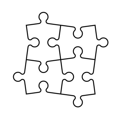 Yapboz parçaları kümesi