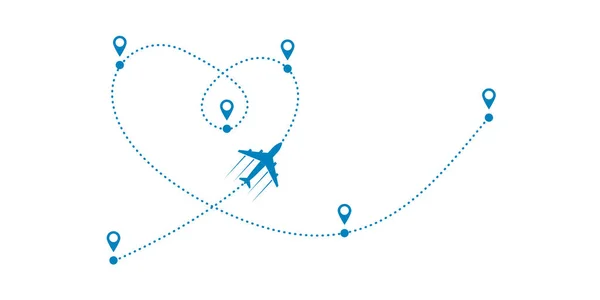 Plano e caminho —  Vetores de Stock