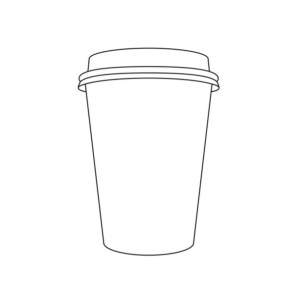 紙コーヒーカップ — ストックベクタ