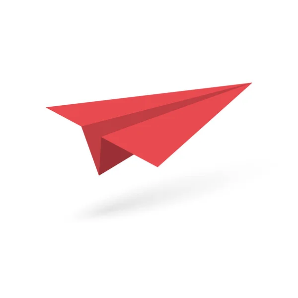 Χαρτί origami αεροπλάνο — Διανυσματικό Αρχείο