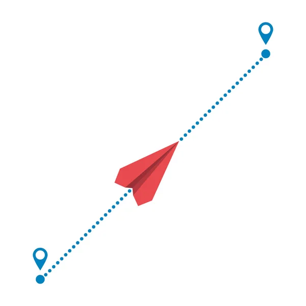 Plano e caminho —  Vetores de Stock