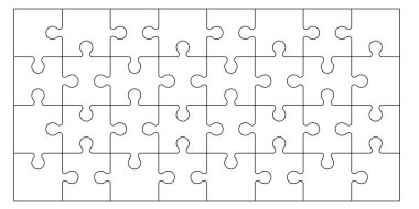 Yapboz parçaları kümesi