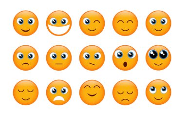 Sarı emojis kümesi