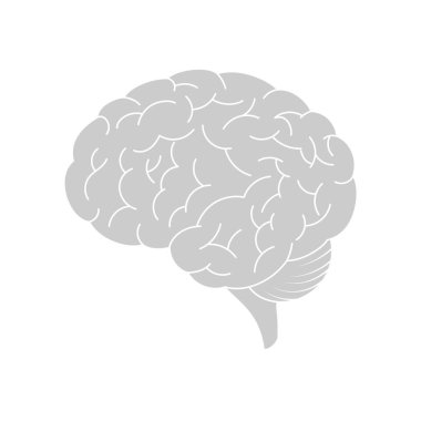 beyin vektör simgesi