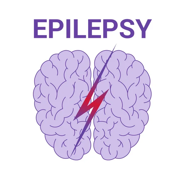 Icona del vettore dell'epilessia — Vettoriale Stock