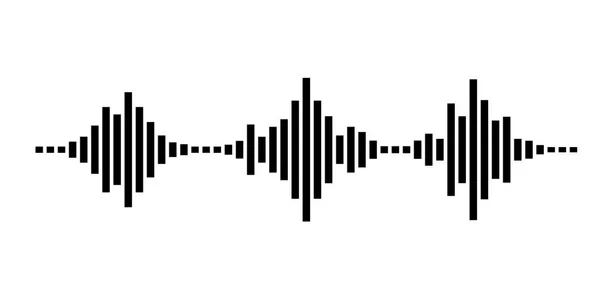 黑色声波 — 图库矢量图片