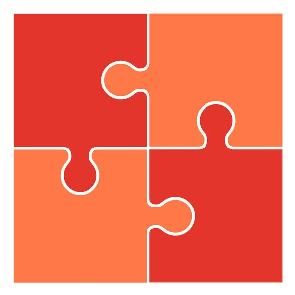 Ensemble de pièces de puzzle — Image vectorielle